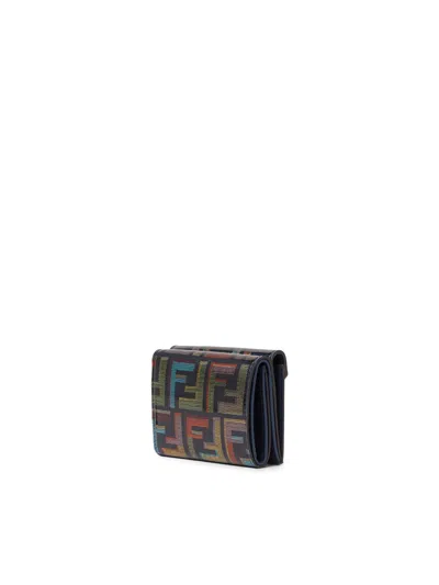 Fendi Ff Diamonds Wallet In Multi