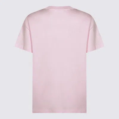 Ganni Graphic Print Crew Neck Short Sleeve Top In Multi