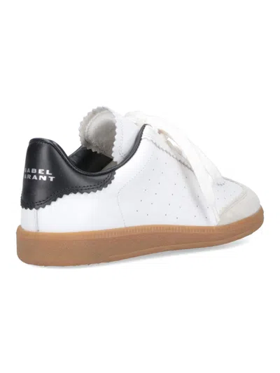 Isabel Marant Low-top Sneaker With Perforated White Leather Upper In Multi