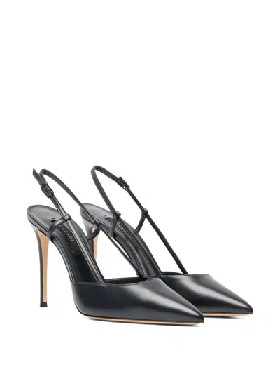 Casadei 100mm Julia Pointed-toe Slingback Heeled Pumps In Black