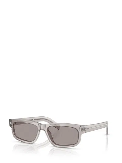 Prada Eyewear Rectangular Frame Sunglasses In Gray