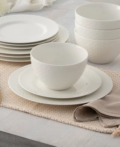 Noritake Kikko 12-pc. Dinnerware Set, Service For 4 In White