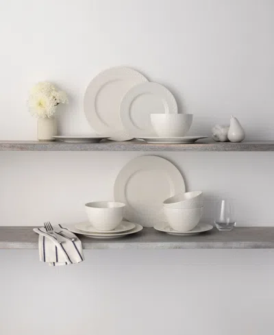 Noritake Kikko 12-pc. Dinnerware Set, Service For 4 In White