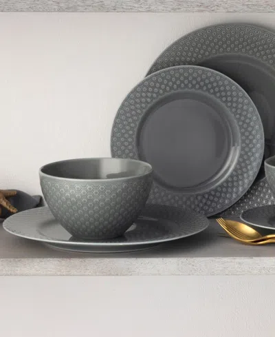 Noritake Kikko 12-pc. Dinnerware Set, Service For 4 In Gray