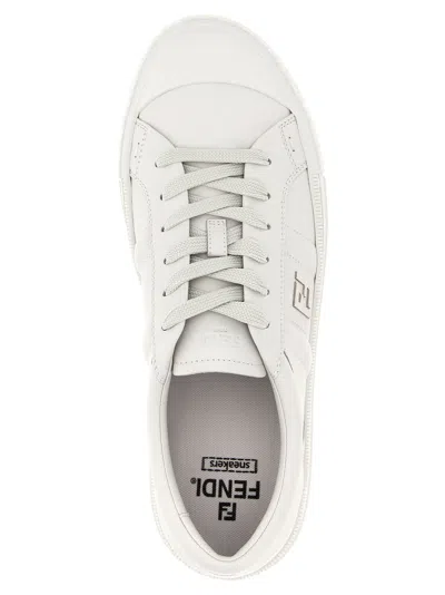 Fendi Valentino Garavani Multicolor Fabric And Mesh True Act Sneakers In White
