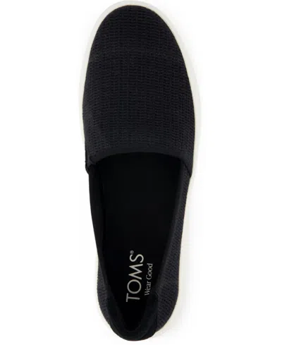 Toms Asher Platform Slip-on Sneaker In Black