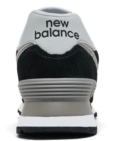 New Balance 574 Leather-trimmed Suede And Mesh Sneakers In Navy