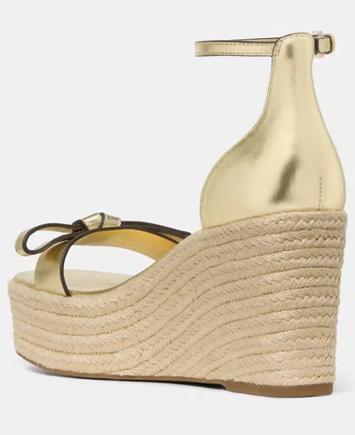 Kate Spade New York Loop Metallic Espadrille Wedge In Gold