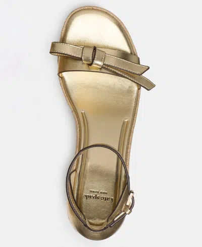 Kate Spade New York Loop Metallic Espadrille Wedge In Gold