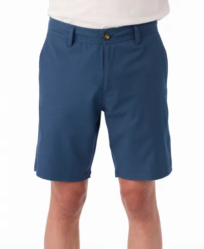 O'neill Reserve Light Check 19-inch Water Resistant Hybrid Shorts In Blue