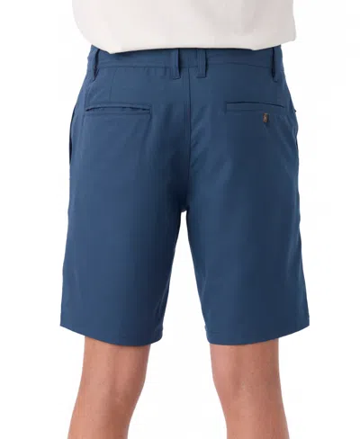 O'neill Reserve Light Check 19-inch Water Resistant Hybrid Shorts In Blue