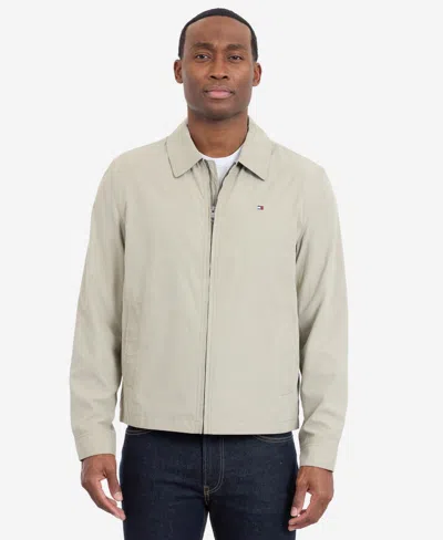 Tommy Hilfiger Microfiber Golf Jacket In Neutral