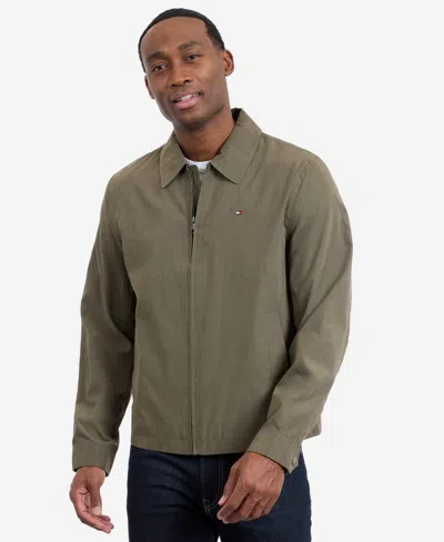 Tommy Hilfiger Microfiber Golf Jacket In Green