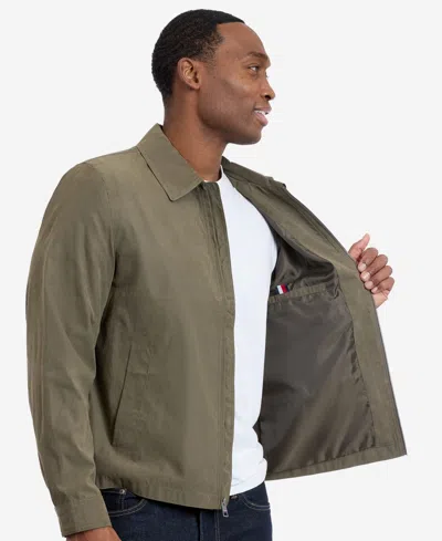 Tommy Hilfiger Microfiber Golf Jacket In Green