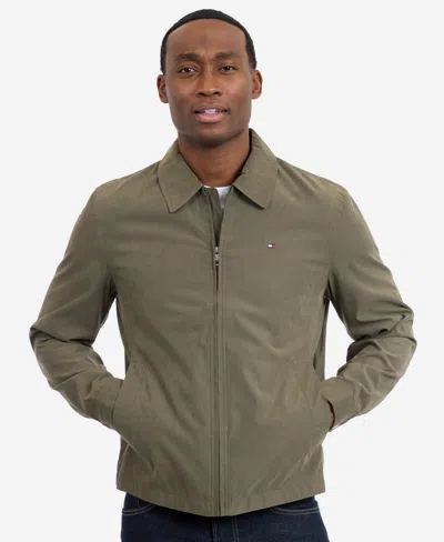 Tommy Hilfiger Microfiber Golf Jacket In Green
