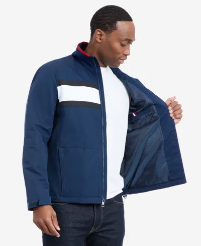 Tommy Hilfiger Flag Softshell Zip Jacket In Blue