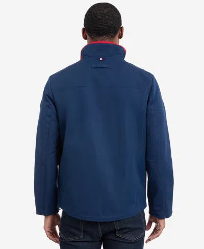 Tommy Hilfiger Flag Softshell Zip Jacket In Blue