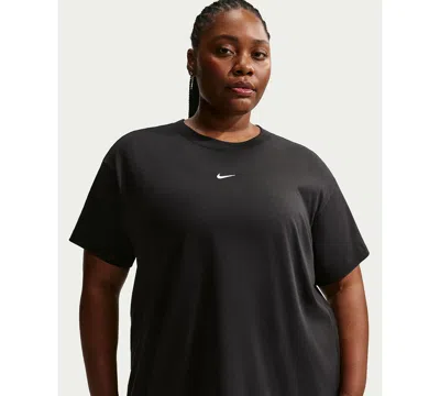 Nike Plus Size Sportswear Oversized Short-sleeve T-shirt In Black