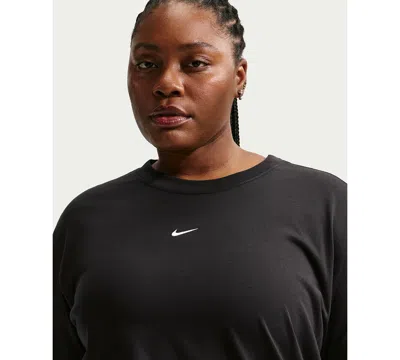 Nike Plus Size Sportswear Oversized Short-sleeve T-shirt In Black