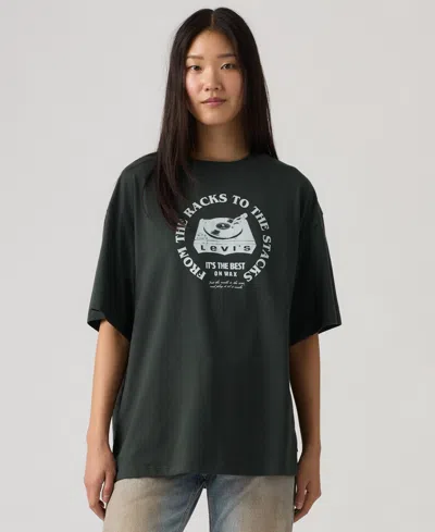 Levi's Graphic Short Stack Tee In Green