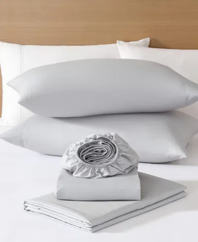 Eddie Bauer Highland Chill Solid Temperature Regulating Microfiber 4-pc. Sheet Set, King In Gray