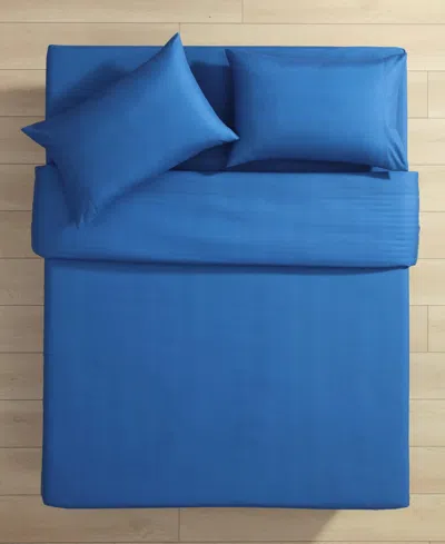 Eddie Bauer Highland Chill Solid Temperature Regulating Microfiber 4-pc. Sheet Set, Queen In Blue