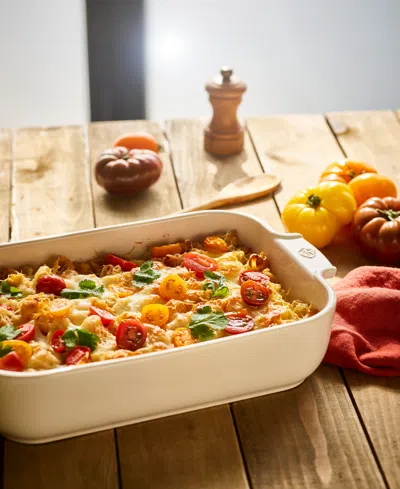 Peugeot Appolia Rectangular Ceramic Baking Dish, 13" X 11" In Gray