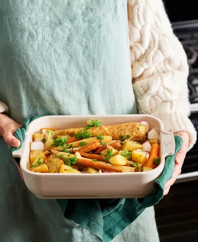 Peugeot Appolia Rectangular Ceramic Baking Dish, 8" X 6" In Sand