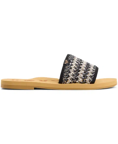 Roxy Riviera Slide Sandal In Black