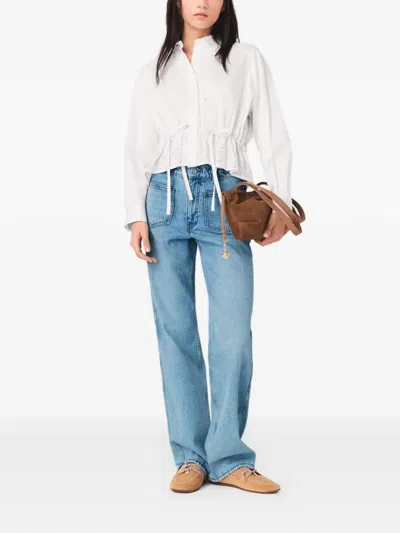 Maje Flared Jeans In Blue