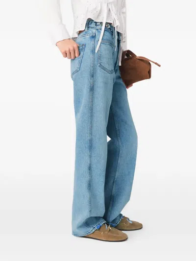 Maje Flared Jeans In Blue