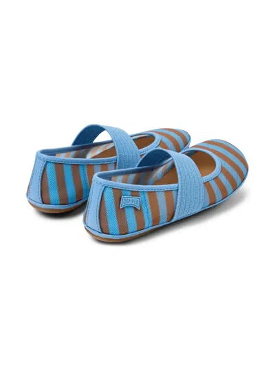 Camper Right Striped Strap Ballerinas In Multi