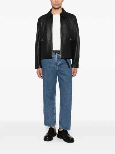 Won Hundred Dutton Leather Jacket In Black