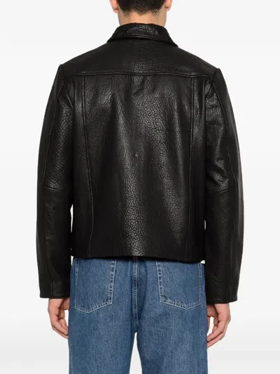 Won Hundred Dutton Leather Jacket In Black