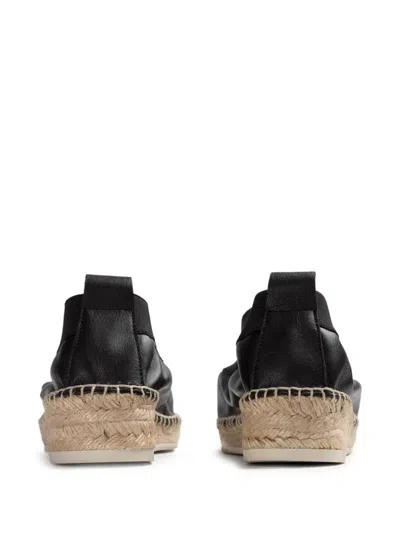 Hereu Horta Round-toe Elasticated Espadrilles In Black
