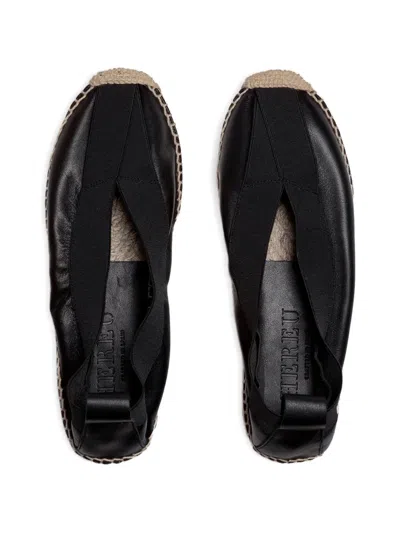 Hereu Horta Round-toe Elasticated Espadrilles In Black