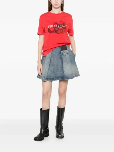 Elite Fruit-graphic T-shirt In Red