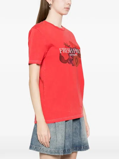 Elite Fruit-graphic T-shirt In Red