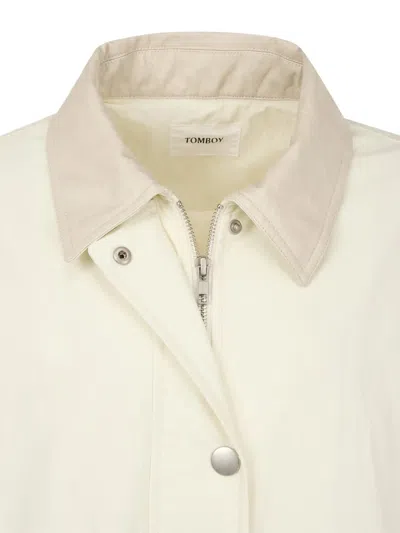 Tomboy Collared Jacket In Neutral