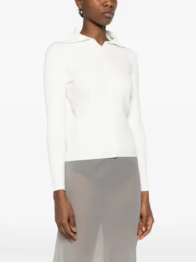 Totême Button-up Cardigan In White