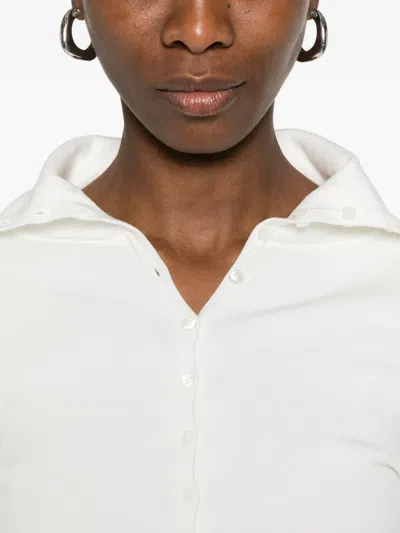 Totême Button-up Cardigan In White