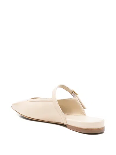 Mara Bini Strap Mules In Neutral