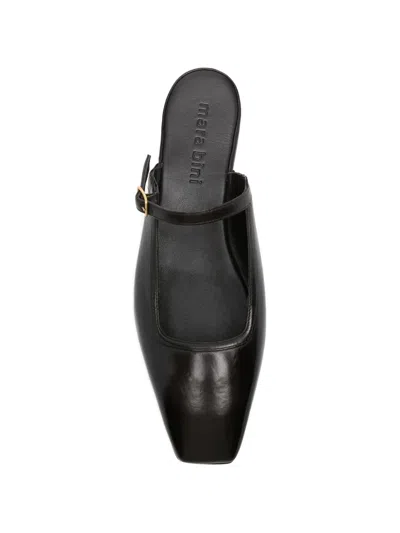 Mara Bini Buckle Strap Mules In Multi