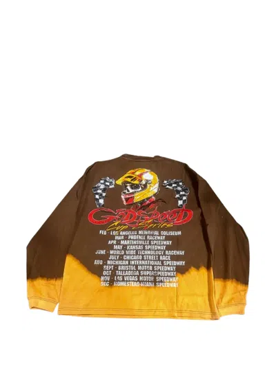 Godspeed Bleached-effect Sweatshirt In Brown