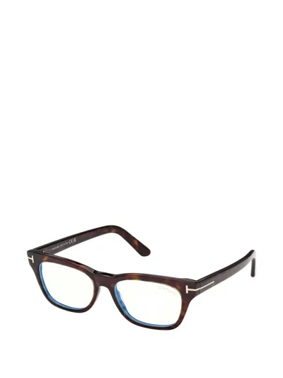 Tom Ford Square-frame Glasses In Brown