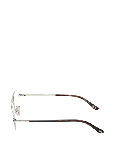 Tom Ford Pilot-frame Glasses In Silver