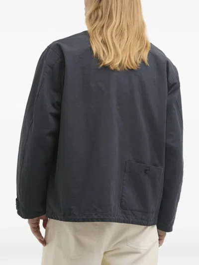 Barbour Endurance Button Multi-pocket Jacket In Blue