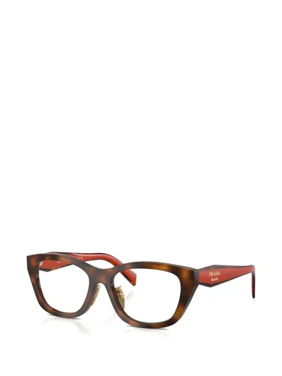 Prada Geometric Frame Glasses In Pattern