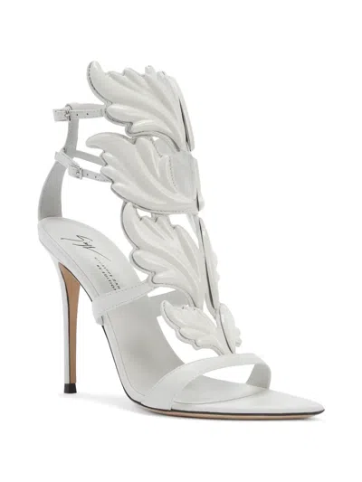 Giuseppe Zanotti 105mm New Cruel Leather Sandals In White
