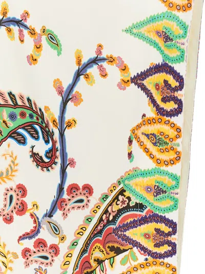 Etro Printed Kimono Jacket Open Front Draped In Multi
